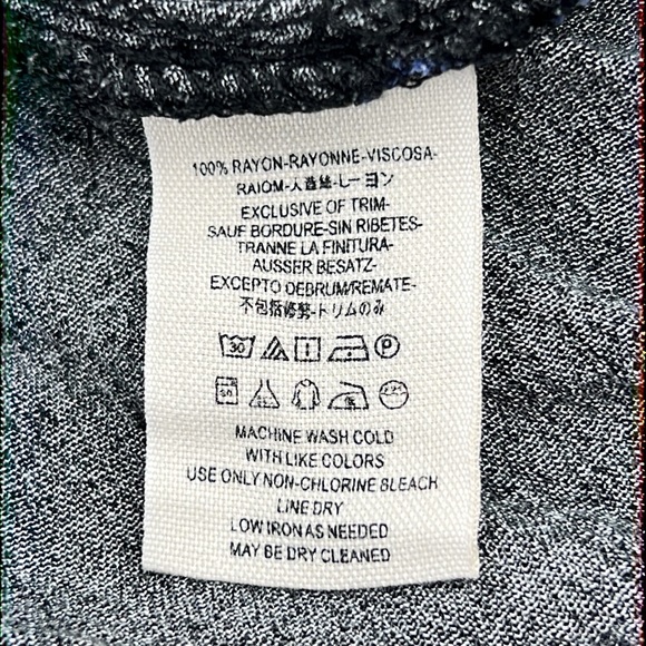 Free People Black Floral Print Long Sleeve Tunic Sz:M - Picture 8 of 8